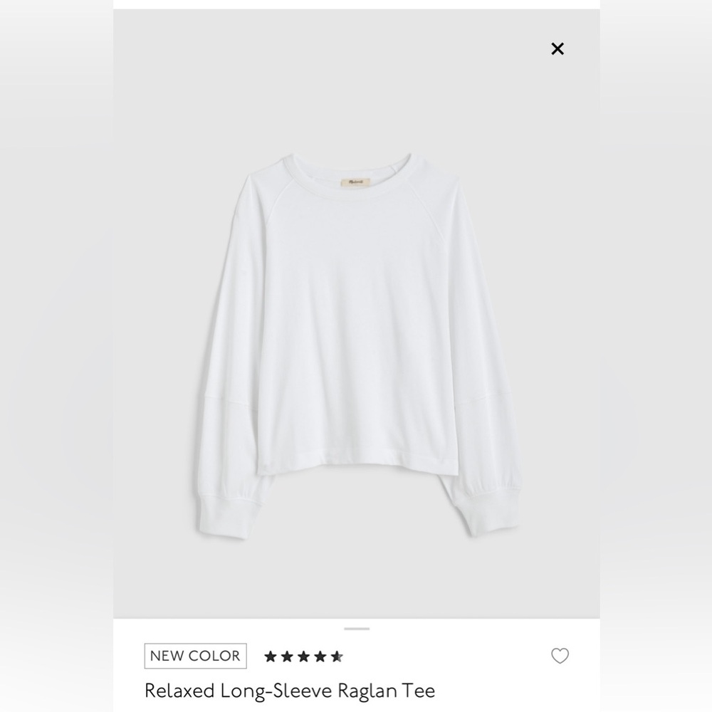 MADEWELL Relaxed Long Sleeve Raglan Tee